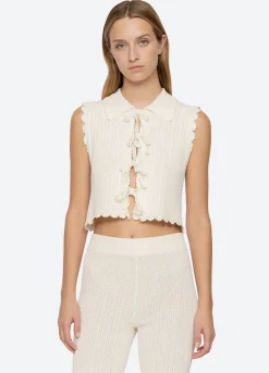 Abbie Vest ~ Cream