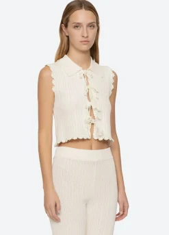 Abbie Vest ~ Cream