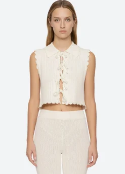 Abbie Vest ~ Cream