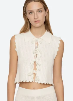 Abbie Vest ~ Cream