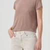 Adine Shrunken Tee ~ Chai Heather