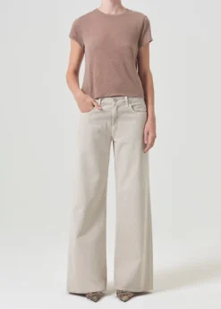 Adine Shrunken Tee ~ Chai Heather
