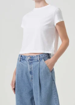 Adine Shrunken Tee ~ White