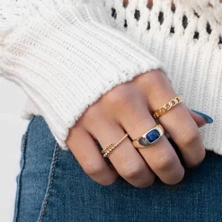 Adjustable Wrap Around Dotted Ring