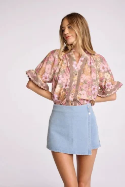 Aelin Shirt ~ Dusk Floral