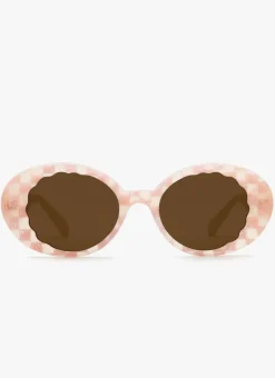 Alixe Pink Plaid Sunglasses