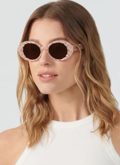 Alixe Pink Plaid Sunglasses