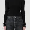 Alma Shrunken Crewneck~ Black
