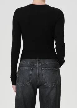 Alma Shrunken Crewneck~ Black