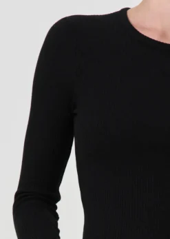 Alma Shrunken Crewneck~ Black
