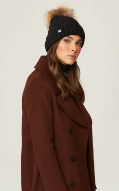 Amalie Knit Hat With Removable Pompom