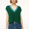 Americana Sweater ~ Jungle Sky Ivory