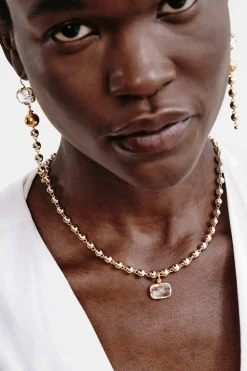 Andie Ball Chain Necklace ~ Gold