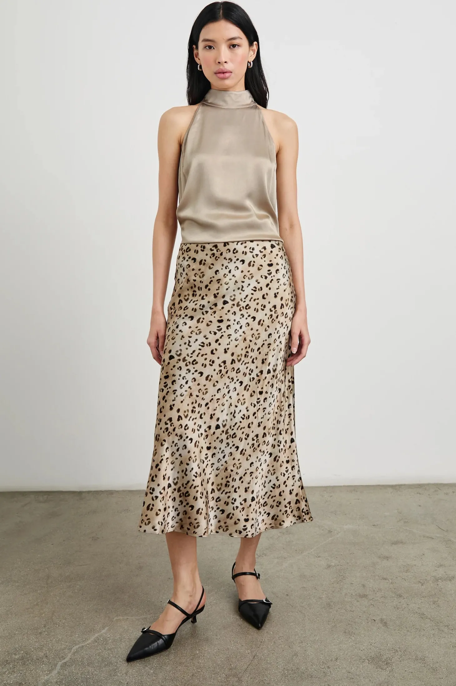 Anya Skirt ~ Champagne Leopard