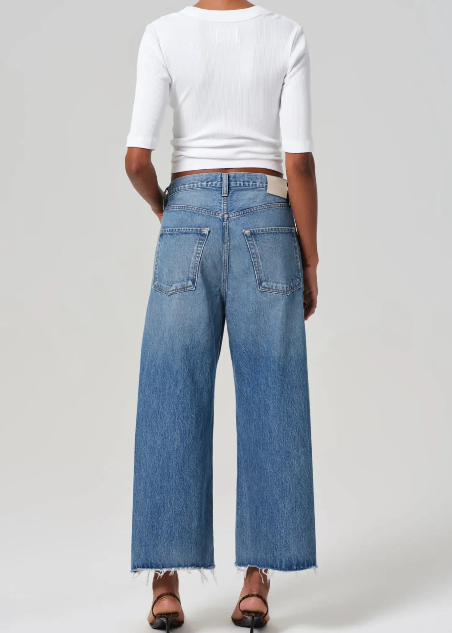 Ayla Raw Hem Crop ~ Solano