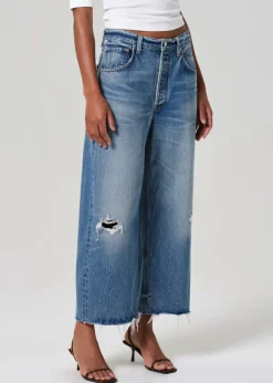 Ayla Raw Hem Crop ~ Solano