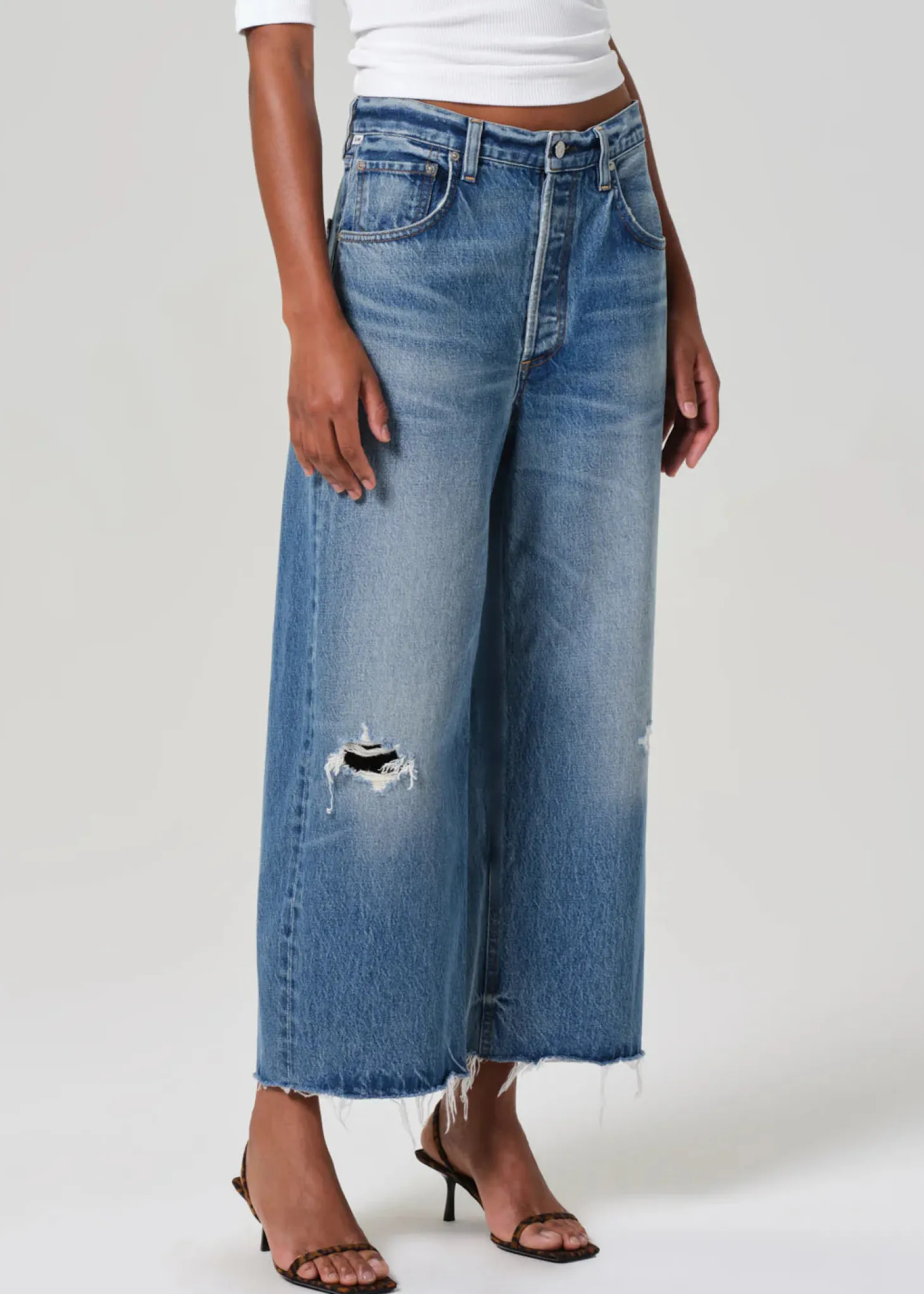 Ayla Raw Hem Crop ~ Solano
