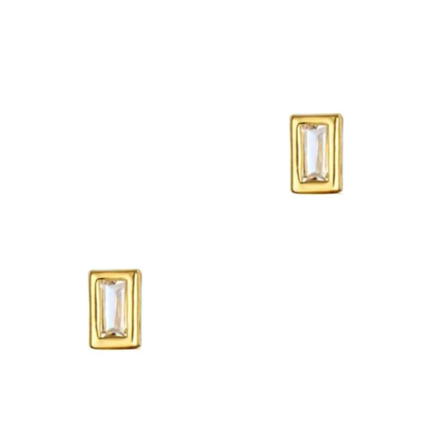 Baguette Bezel Studs