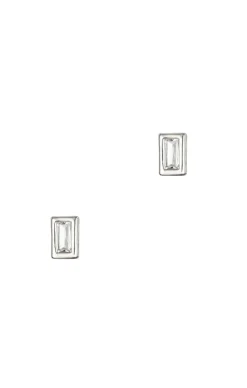 Baguette Bezel Studs