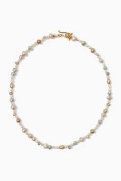 Bali Necklace ~ Champagne Pearl Mix