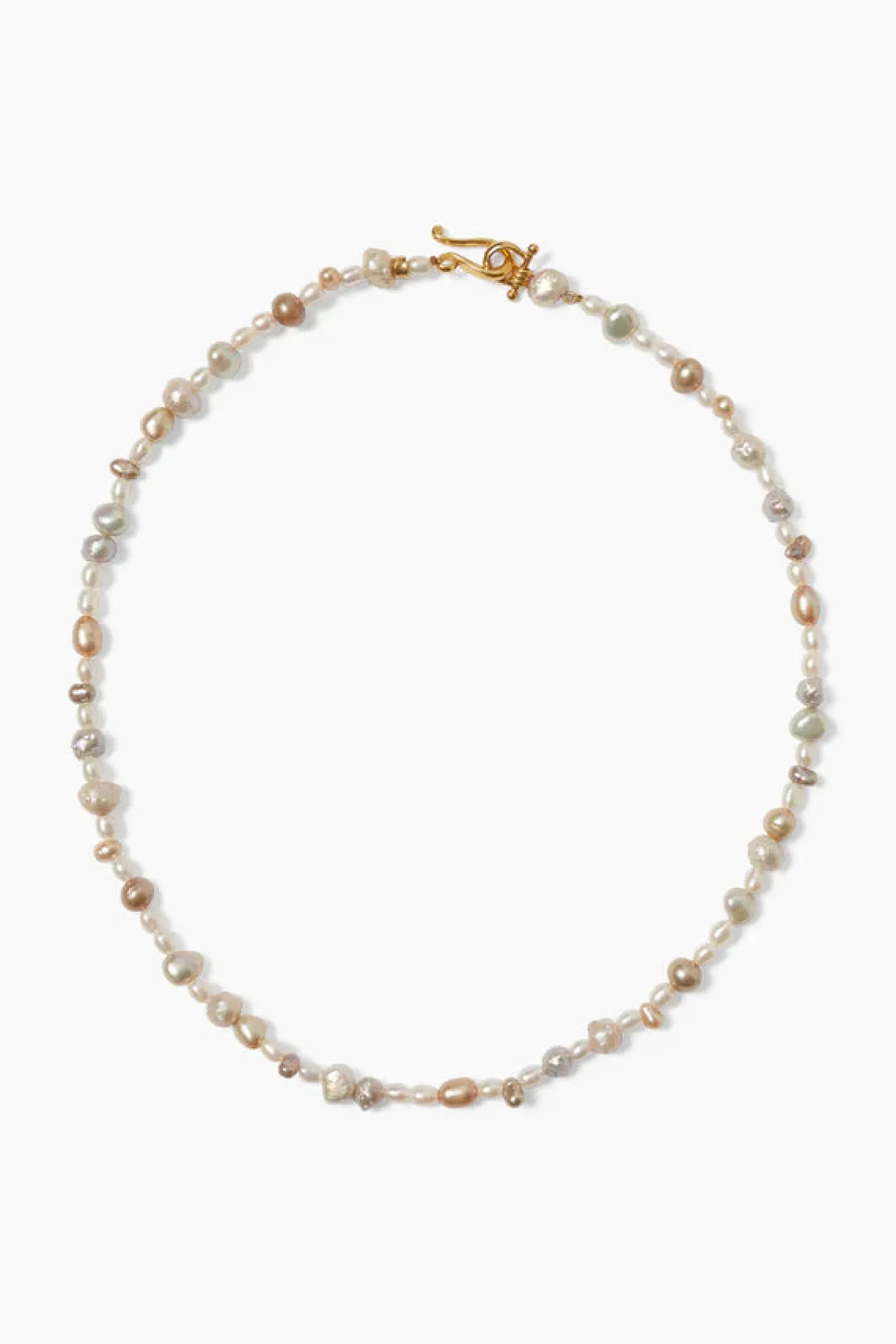 Bali Necklace ~ Champagne Pearl Mix