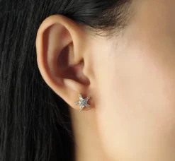 Baquette CZ Star Studs