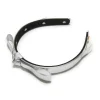 Bardot Faux Leather Headband ~ Silver