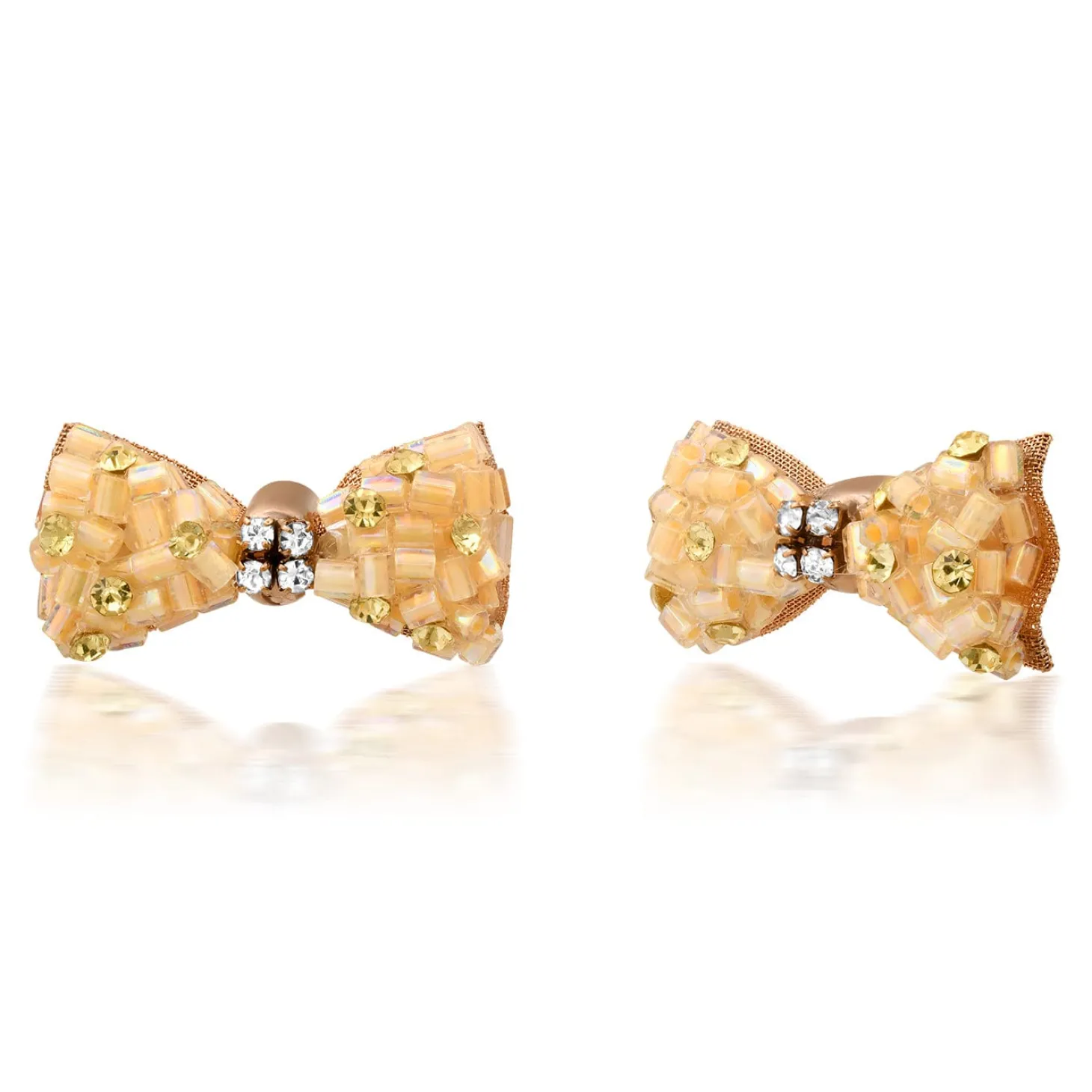 Beaded Bow Earrings