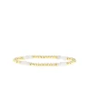 Beaded Bracelet ~ Gold/White