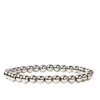 Beaded Brass Ball Bracelet ~ 6mm Silver