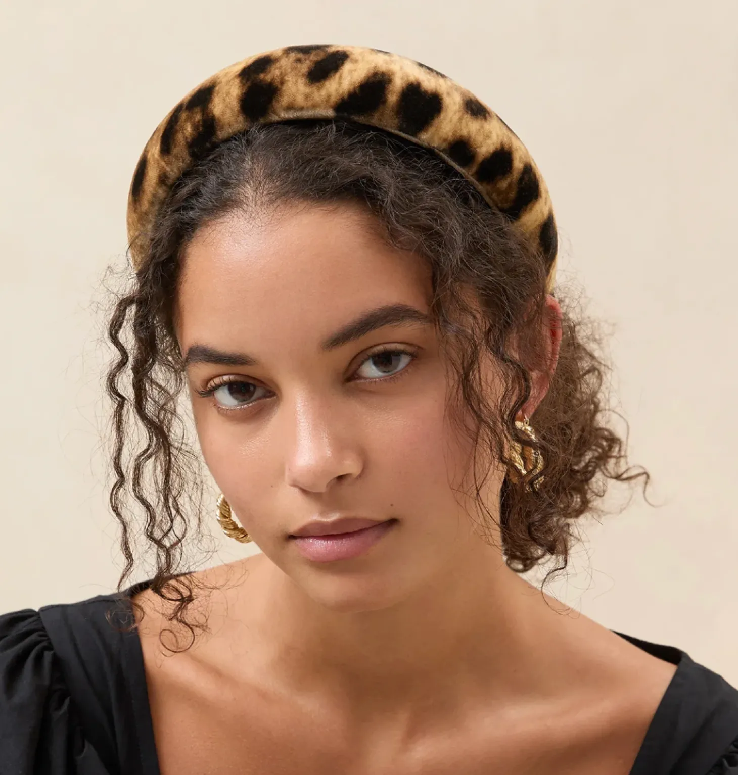 Bellamy Puffy Headband ~ Leopard