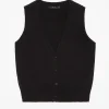 Berberis Knit Vest ~ Black
