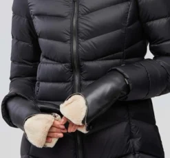 Betrice Faux Fur Lined Leather Mittens