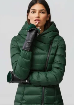 Betrice Faux Fur Lined Leather Mittens