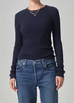 Bina Crewneck ~ Navy