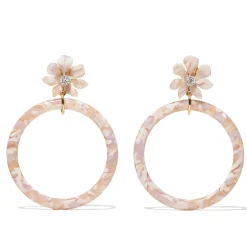 Blush Wallflower Hoop earring