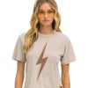 Bolt Boyfriend Tee ~ Sand/Mocha