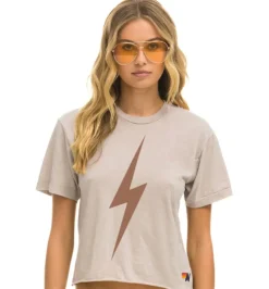 Bolt Boyfriend Tee ~ Sand/Mocha