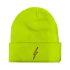 Bolt Full Rib Beanie ~ Neon Yellow