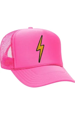 Bolt Vintage Trucker Hat ~ Neon Pink