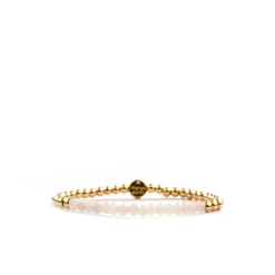 Brass Ball Bracelet ~ 4mm Gold