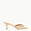 Bridgette Mule ~ Camel Satin