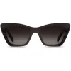 Brigitte Sunglasses ~ Black + Black and Crystal