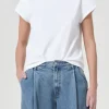 Bryce Cap Sleeve Tee ~ White