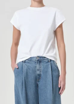Bryce Cap Sleeve Tee ~ White