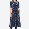 Cailyn Crushed Velvet Ruched Dress