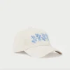 Cairo Natural/Blue Embroidered Cap