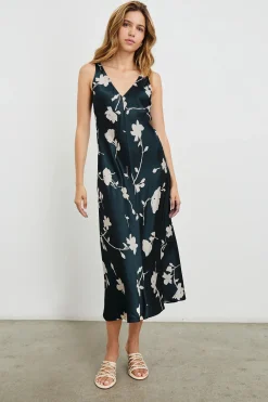Camellia Dress ~ Midnight Roses