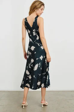 Camellia Dress ~ Midnight Roses