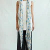 Cashmere and Silk Scarf ~ Lagoon Floral